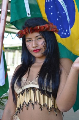 Agora técnica em Aquicultura, a aluna indígena Marilda Williamns. Foto: Ramon Queiroz