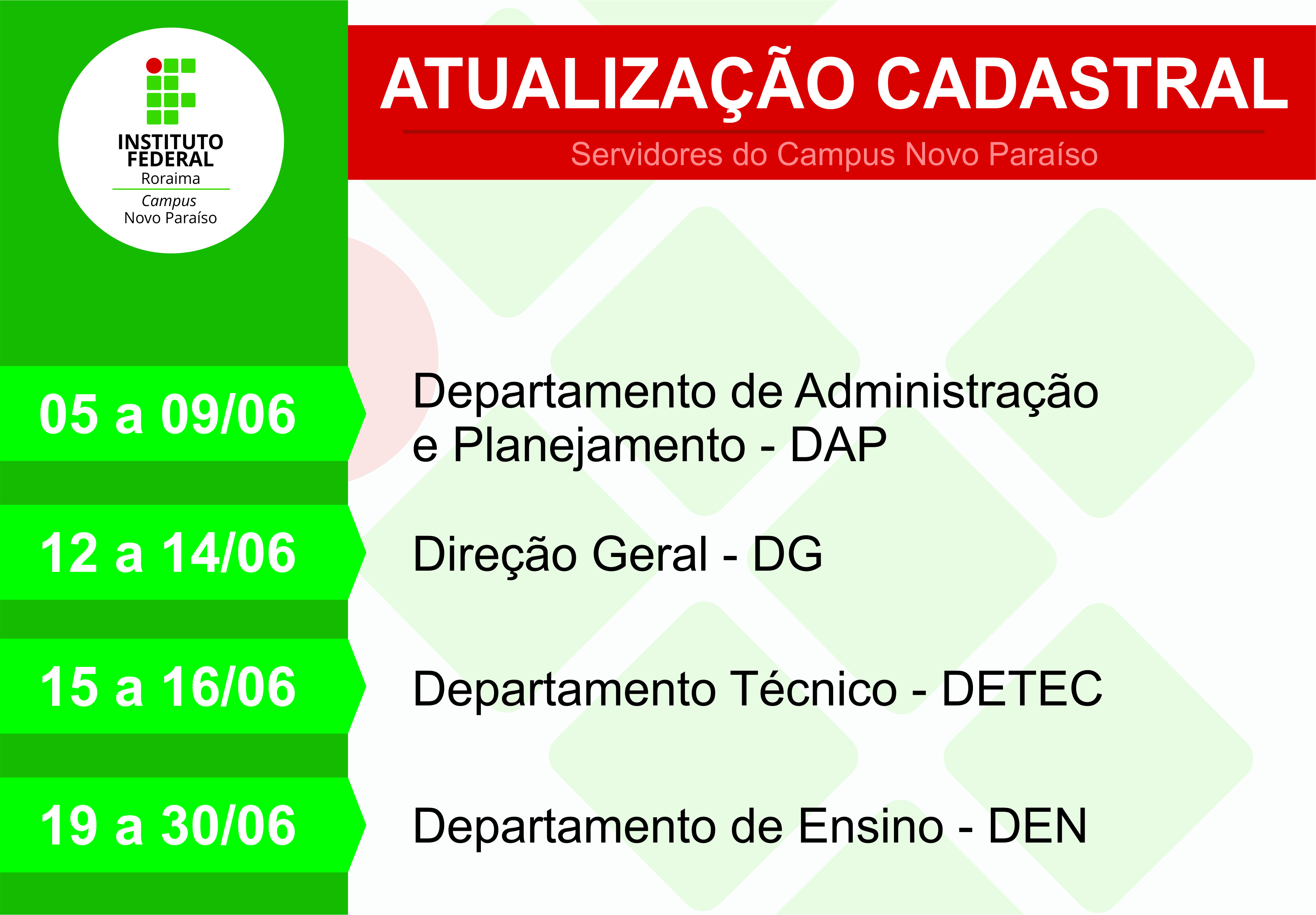 Atualização Cadastral 2017. 