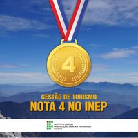 Curso superior de Tecnologia em Gestão do Turismo obtém nota 4 em avaliação do MEC