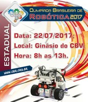 FASE ESTADUAL - Prova prática da Olimpíada Brasileira de Robótica será no dia 22 de julho   