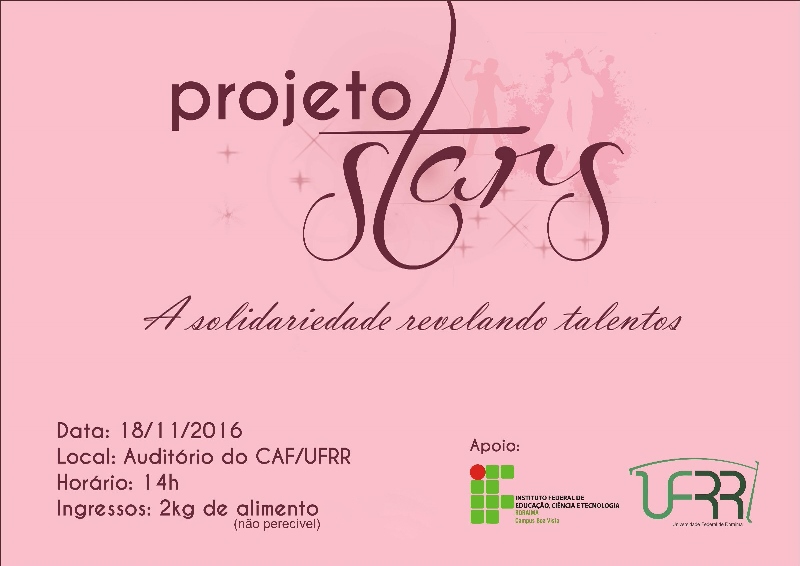 Segunda edição do Projeto Stars promete agitar a tarde do dia 18 de novembro