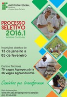 Campus Novo Paraíso lança edital de seleção para cursos Técnicos em Agropecuária e Agroindústria integrados ao ensino médio