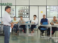 Reitor participa de encontro pedagógico no Câmpus Novo Paraíso