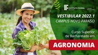 VESTIBULAR – Campus Novo Paraíso do IFRR oferta 35 vagas para curso superior de Agronomia
