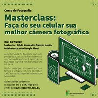 Fotografia registrada por celular será tema de curso ofertado para servidores do IFRR