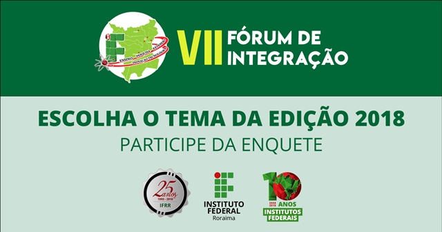 Prazo para escolha do tema do VII Forint termina nesta quarta-feira 