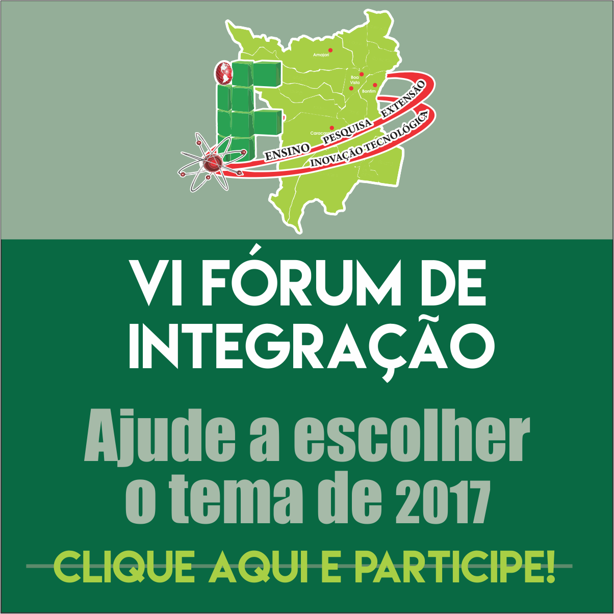 VI FORINT –  Você já pode participar votando no tema